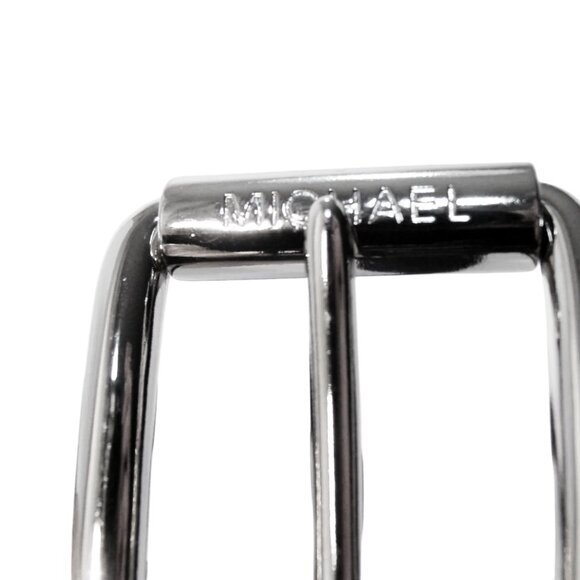 MICHAEL KORS Unisex Leather Belt 55458L Square Roller Buckle Size XL (38-42") - Picture 4 of 6